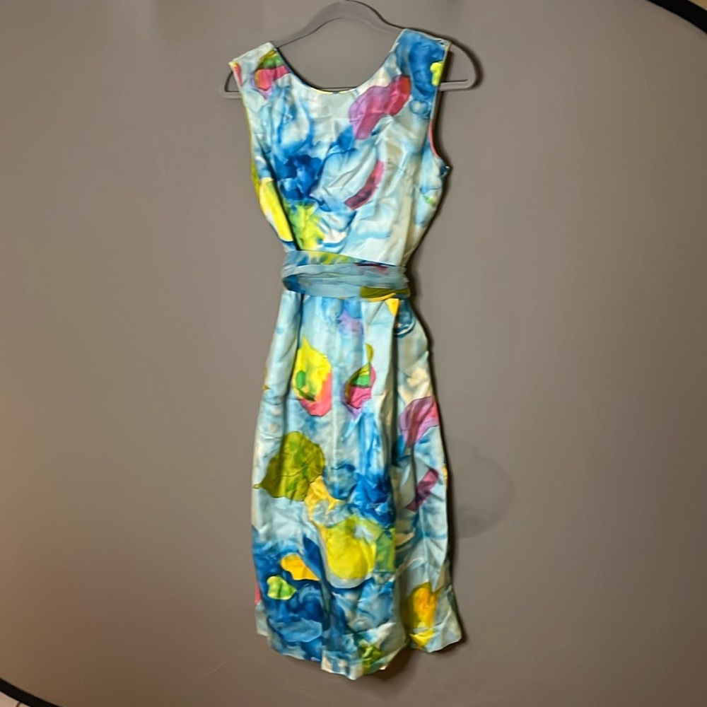 Vintage Watercolor Dress